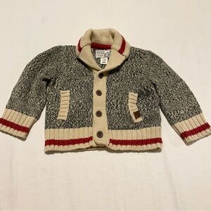 Roots Cabin Baby Knit Cardigan Size 12-18 Months Sweater